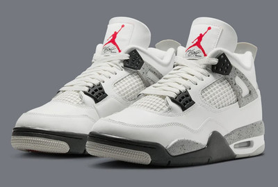 Jordan 4 Retro White Cement (2025) Men's Mid Top Basketball Shoes