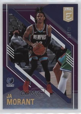 2020-21 Donruss Elite Purple 37/49 Ja Morant #77 18pg