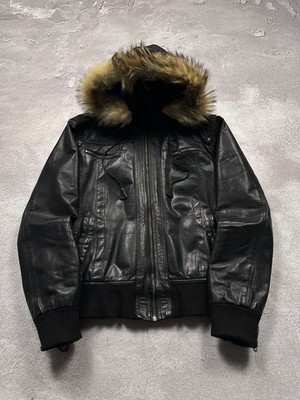 Y2K LGB IfSixWasNine 14th Addiction Style Leather Fur Jacket Men's Size M