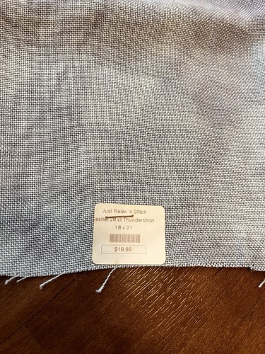 Lot of 3 Stitchville Hand Dyed Linen cross stitch embroidery Blues Craft - Picture 7 of 7