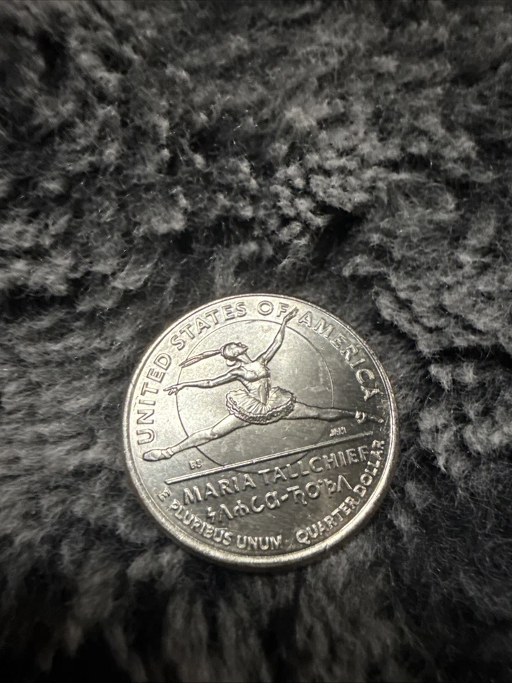 Maria Tallchief 2023 D Raro Error Cuarto Excelente Estado Foto 3 de 3