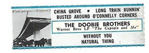 The Doobie Brothers, China Grove/Long Train Runnin/Busted, 33's Jukebox Label