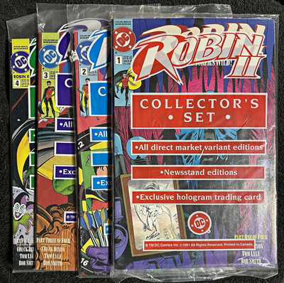 Robin II The Joker's Wild #1-4 Complete Collector's Set Sealed Polybags Hologram