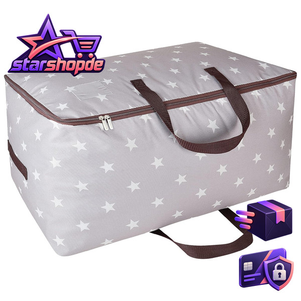 Aufbewahrungstasche 105L Unterbett Kleiderorganizer Grau FüR Kleidung-image