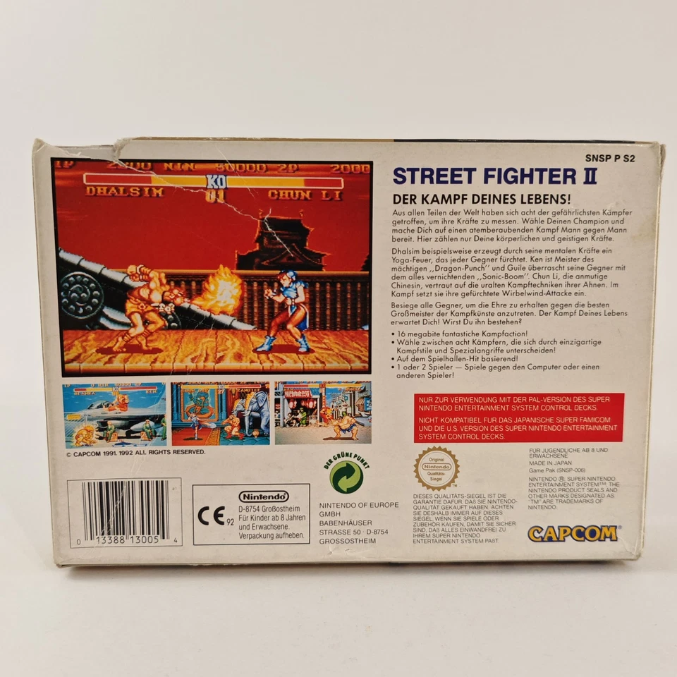 SNES Super Nintendo Street Fighter 2 OVP PAL - Bild 3 von 4