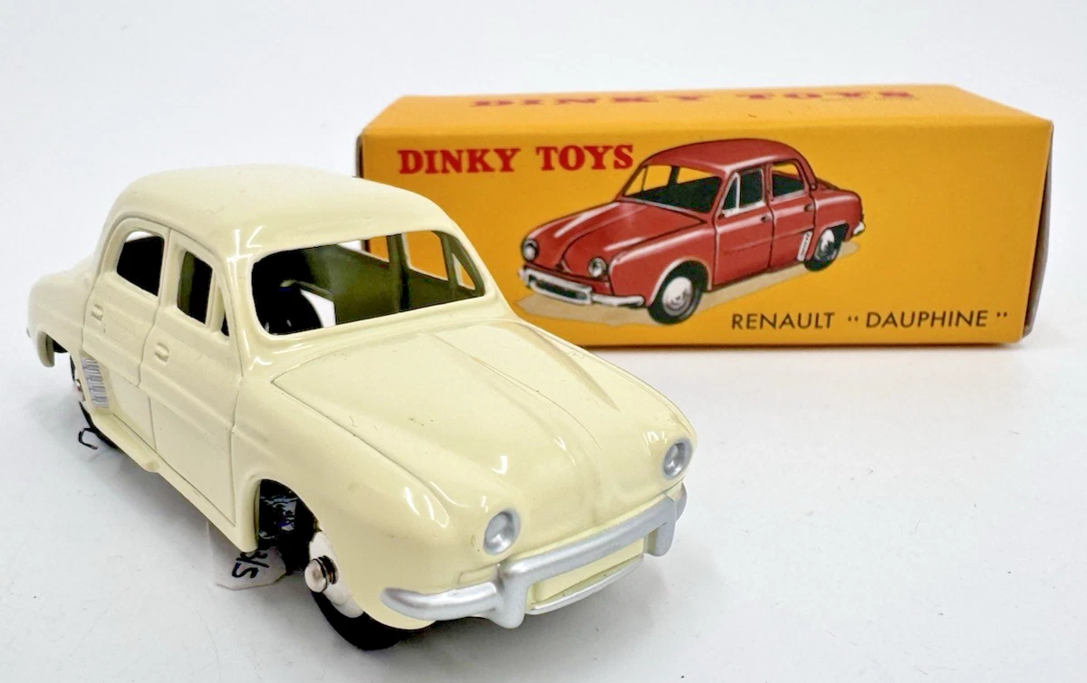 Renault Dauphine Grise Joustra - 31 Cm, Tôle, Friction, Fabriquée En France