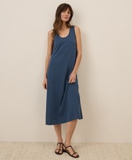 Pact Women's Softspun Tank Midi Dress XX-Small French Navy Comfortable Casual