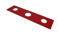 Waterline 3 Hole Escutcheon Deck Repair Plate for Kitchen or Bathroom Faucets