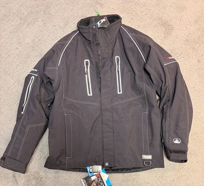ICEROCK MENS MEDIUM JACKET BLACK WATERPROOF WIND PROOF