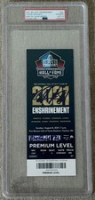 Calvin Johnson Signed 2021 NFL Hall of Fame Ticket & Inscription / PSA 10