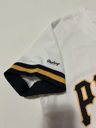 Rawlings Barry Bonds Pittsburgh Pirates home jersey Sz 44 Large - Picture 2 of 15