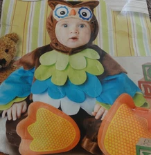 BABY MULTI-COLOR 3-PIECE OWL COSTUME BY IN CHARACTER