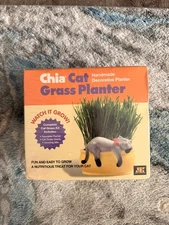 New NIB Chia Pet Cat Grass Planter Snoozing Kitty SEALED Joseph Enterprises