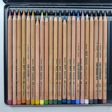 Faber Castell 24 Pitt Pastel Colouring Pencils in Tin - MISSING 2 PENCILS
