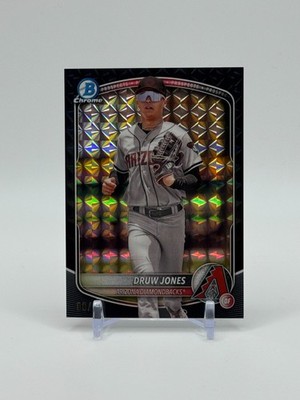 2025 Bowman #BCP-138 Druw Jones Chrome Prospect Black Geometric /10 *READ