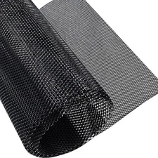 Universal Car Grill Mesh 40" X 13", Black-Painted Aluminum Alloy Automotive Gril