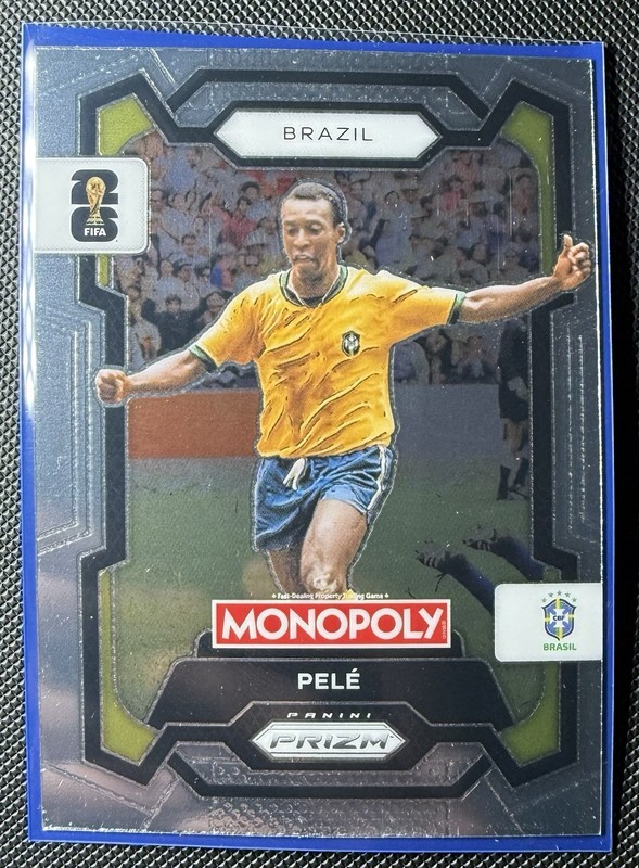 2026 Panini FIFA World Cup Monopoly 2 Card Brazilian Lot: Pele & Roberto Carlos