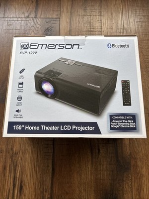 Emerson 150'' Home Theater LCD Projector with Built-In Speaker