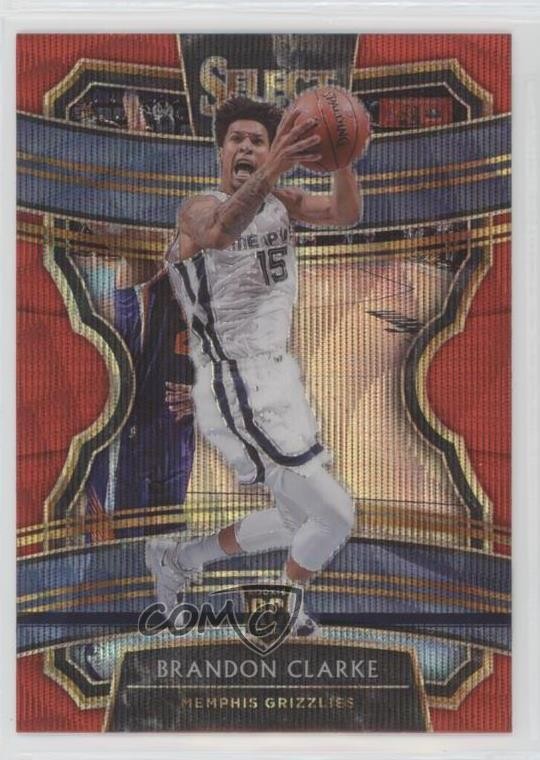 2019-20 Panini Select Concourse Tmall Red Wave Prizm Brandon Clarke #76 1e3