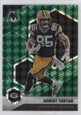2021 Panini Mosaic Green Mosaic Prizm Robert Tonyan #83 2r3
