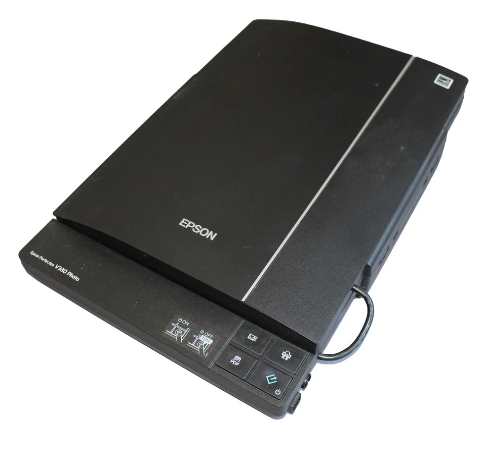 Scanner Epson Perfection V330 Per Foto Documenti Immagini Win 10 11 A4 Buono - Immagine 2 di 4