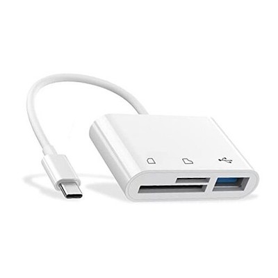 USB C to Micro SD TF Memory Card Reader - Compatible with iPad Pro, MacBook