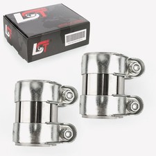 2x Doppelschelle Rohrverbinder Auspuff Ø 60 x 95 mm für LAND ROVER Range Rover