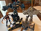 Transformers Set of  5 Vintage Optimus Prime Millennium Falcon Blackarachnia
