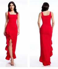 Dress The Population Formal Wedding Charlene Red Long Dress S 6 NWT $198