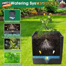 Self-Watering Tomato Planter Box W/ 4 Tower Trellis 57" Raised Garden Bed New