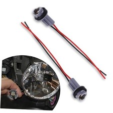 2 PCS T10 Car Light Bulb Socket Wiring Harness, Multi-Purpose Small Glass Bulb