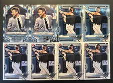 Lot (8) Joe Mack 2021 Bowman Draft 1st Chrome, Insert, Paper