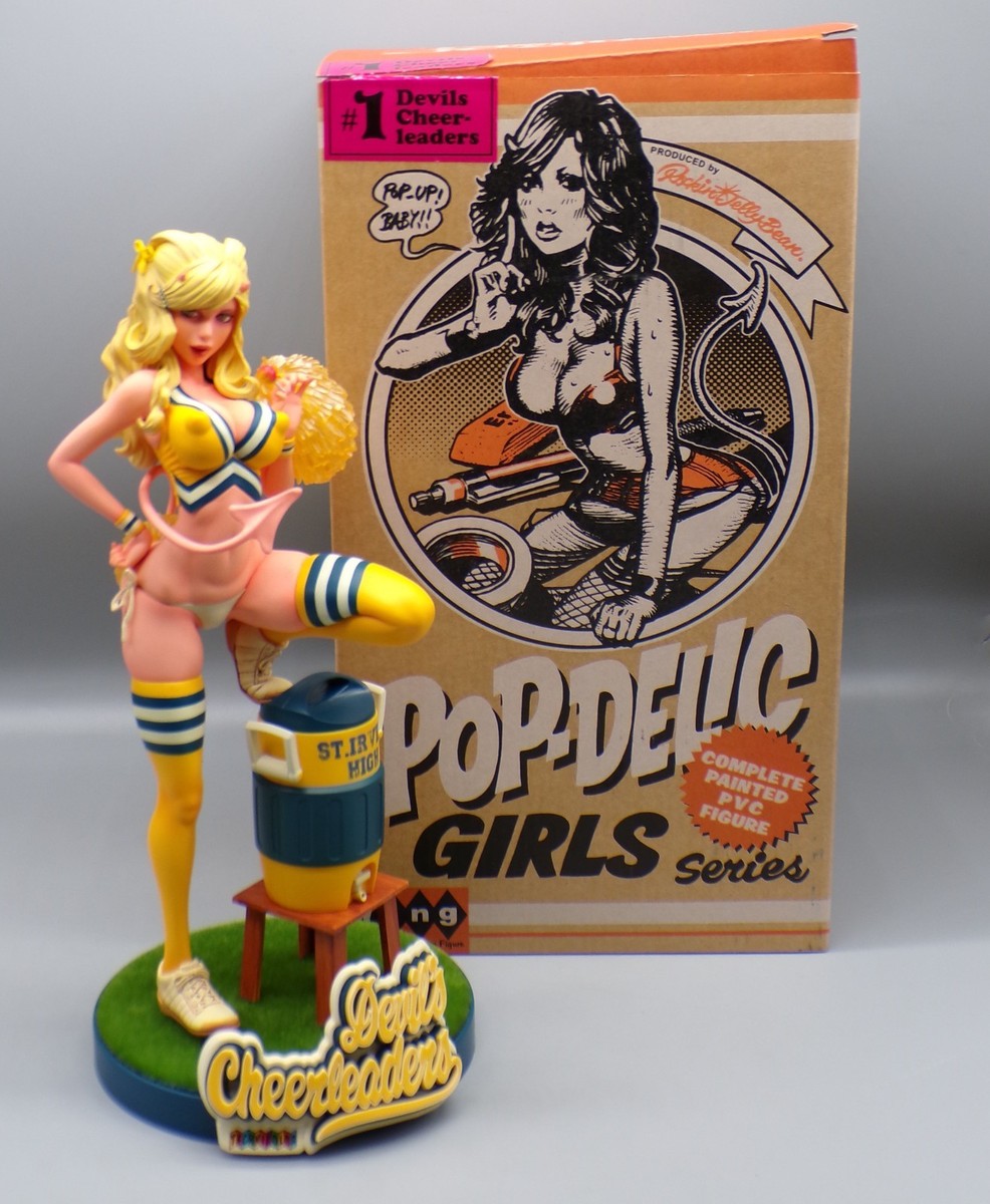 Rockin’JellyBean/Devil’sCheerleaders 1st ROCKIN JELLY BEAN Devil's CHEERLEADER Yellow EROSTIKA Figure w/Box
