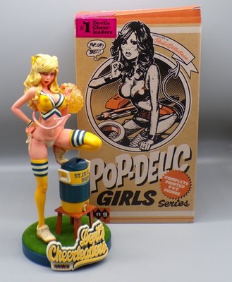 j.ヘンドリック　デビルズチアリーダー フィギュア エロスティカ 1st ROCKIN JELLY BEAN Devil's CHEERLEADER Yellow EROSTIKA Figure w/Box