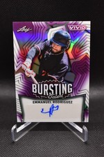 Emmanuel Rodriguez Auto /7 2025 Leaf Vivid Bursting With Talent Twins