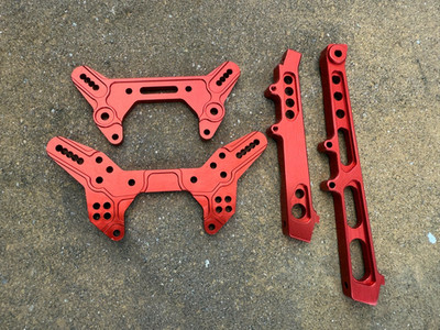 Aluminum F&R Shock Tower + F&R Center Brace For 1/7 Arrma limitless 6s BLX Re