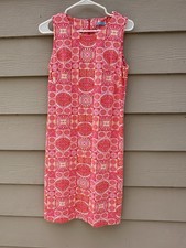 J. McLaughlin Sophia Sleeveless Boho Vjic Print Pink Dress Size Small (A17)