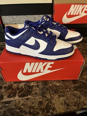 Nike Dunk Low Blue White Low Top Athletic Sneaker Casual Basketball