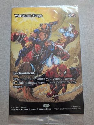 Avengers Armageddon #1 WarStorm Surge Variant Marvel 2026 Sealed Poly Bag & Card