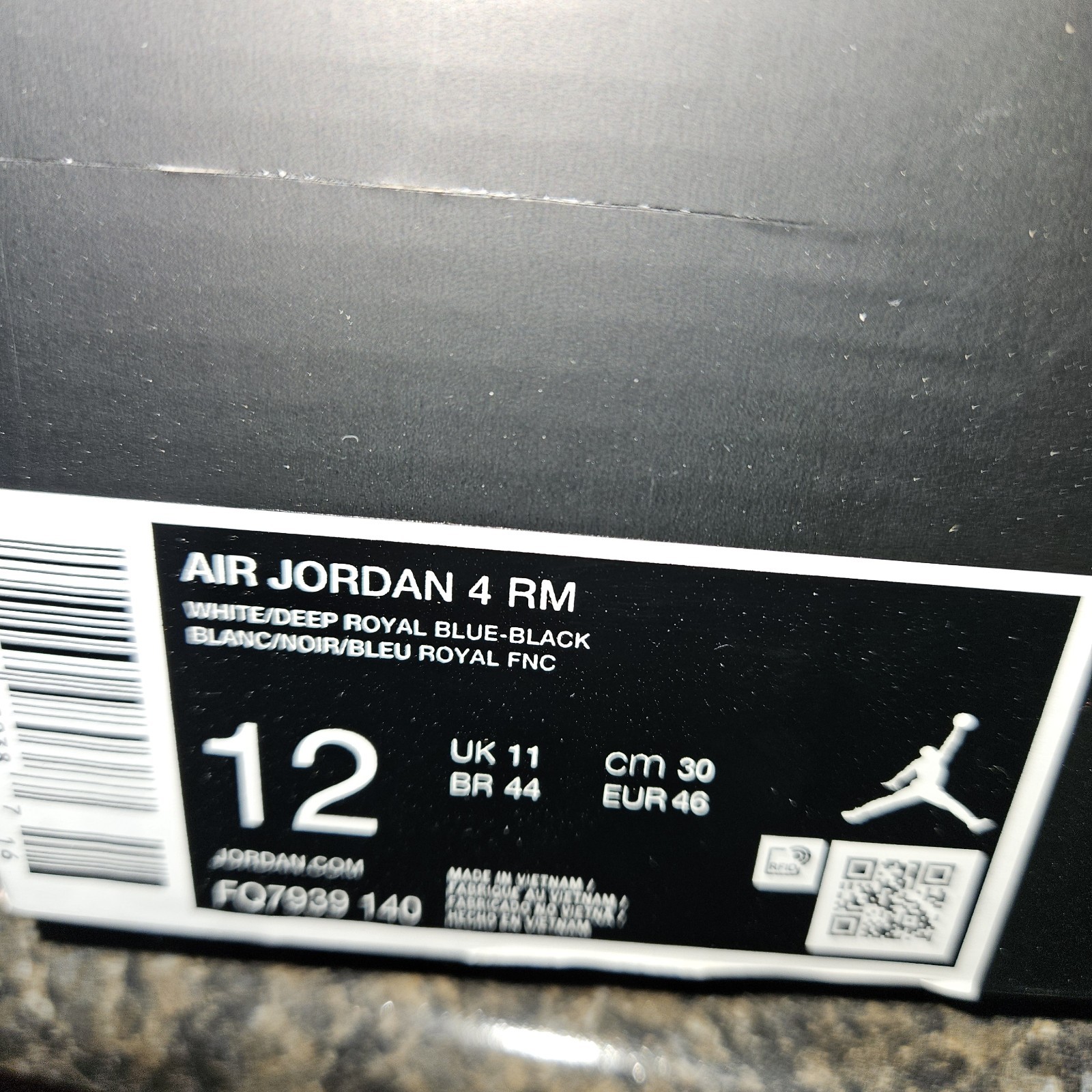 New AIR JORDAN 4 RM BASKETBALL SHOES Sneakers 🧊 #FQ7939 140 🔥 Size 12 J's Blue thumbnail 12