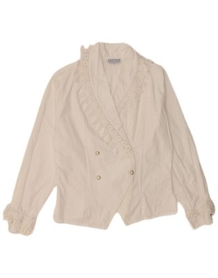Giulia Galanti Womens Shirt Blouse UK 14 Medium White BS63