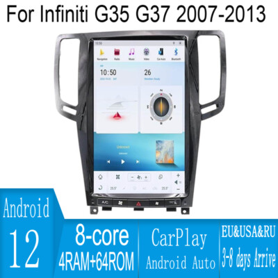 13.6''Android Navigation Car GPS Stereo Radio Wifi For Infiniti G35 G37 2007-2013