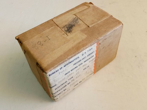 US MARINE - ZWEITER WELTKRIEG KRAFTSTOFFDRUCKMESSER (NOS) - 0 BIS 25 LBS - IN OVP - Bild 4 von 6