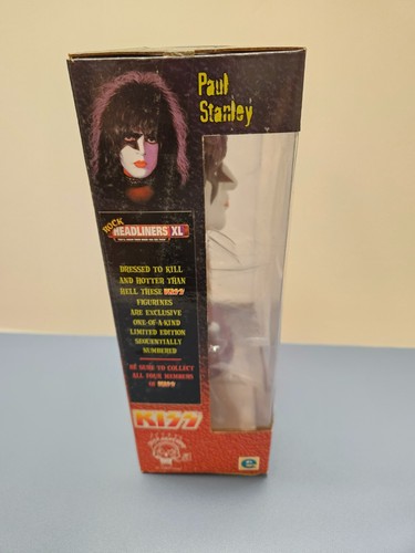 KISS PAUL STANLEY Rock Headliners XL from 1999 new in unopened box COA #01193 - Picture 2 of 7