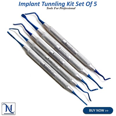 Dental Gum Grafting Sinus Lift Tunneling Procedure Elevators Implant Tools Kit