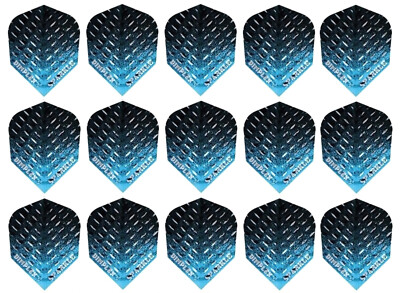 5 Sets Harrows Sparkle Standard Dart Flights - Ships Tracking - Blue Fade
