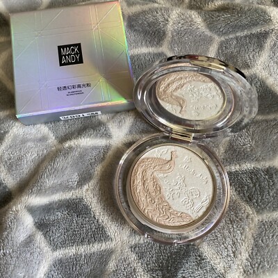 Mack Andy Peacock Highlighter Powder :Full Size 10g(Bnib)