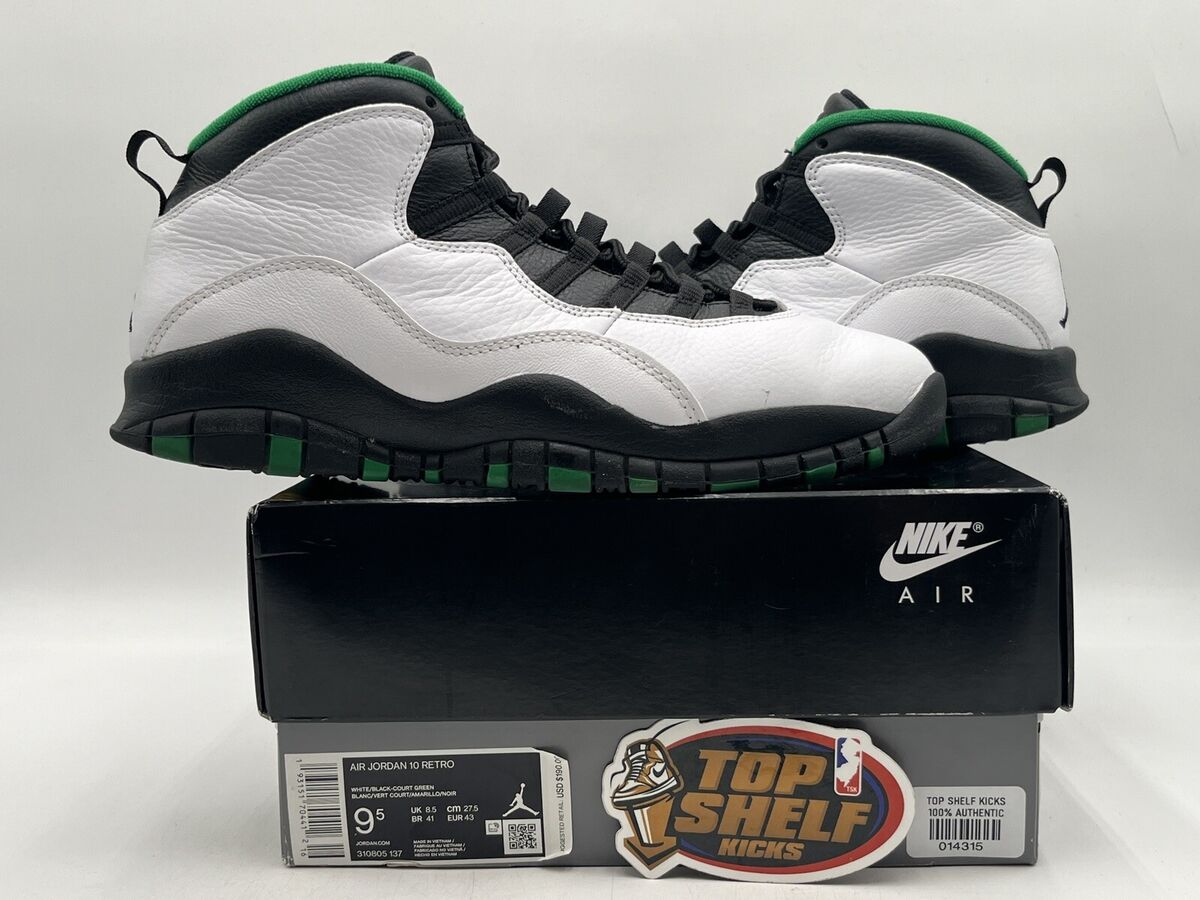 Air Jordan 10 Retro Seattle 2019 Size 9.5 Authentic Rare Air Jordan 10 Retro Seattle 2019 Size 9.5 Authentic Rare