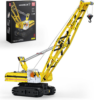 Mould King 15069 Technic STEM Crawler Crane Construction Vehicle RC Blocks Model