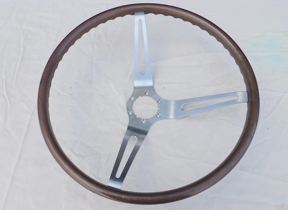 Volante de madera GM 3 radios 64-66 Corvette 67 68 Camaro Chevelle Impala Nova Foto 4 de 4